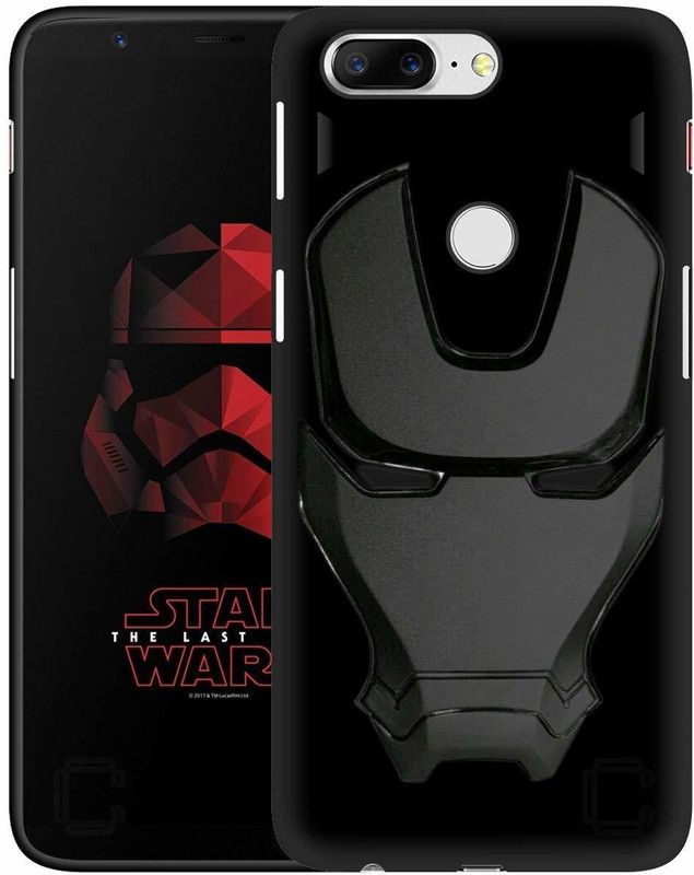Lejaao Back Cover for OnePlus 5T Avengers Iron Man Back Case Cover  (Black, Anti-radiation, Pack of: 1)