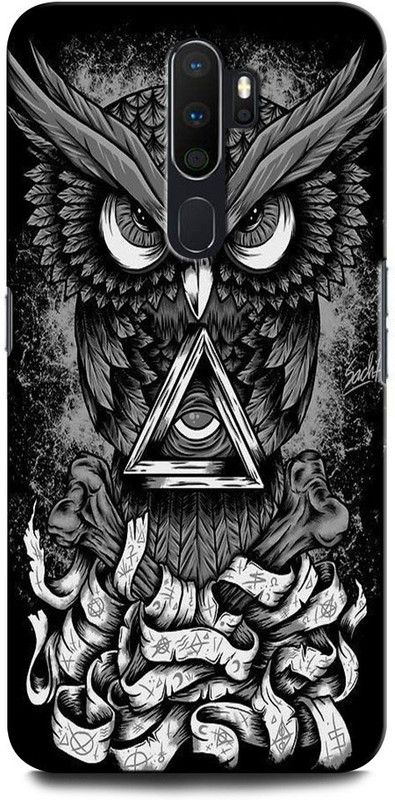INTELLIZE Back Cover for OPPO A9 2020 OWL, TRIPPY, WORLD, EYE, USA, ILLUMINATI, MASONICO, OWL  (Multicolor, Hard Case, Pack of: 1)