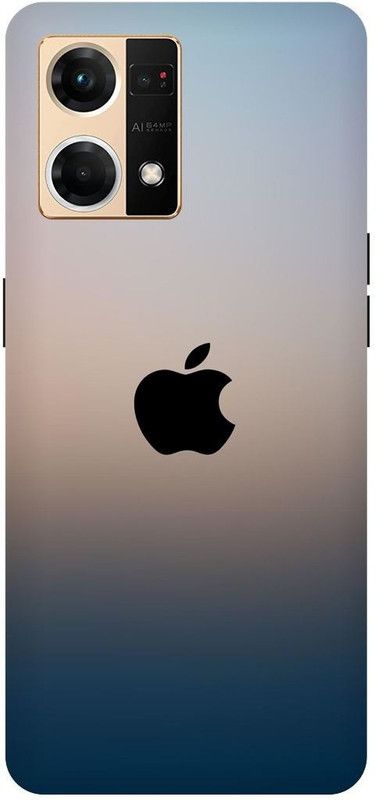 Indus Back Cover for OPPO F21s PRO 4G- APPLE: NEW: TRENDING: LOGO: EMBLEM  (Silver, Hard Case, Pack of: 1)