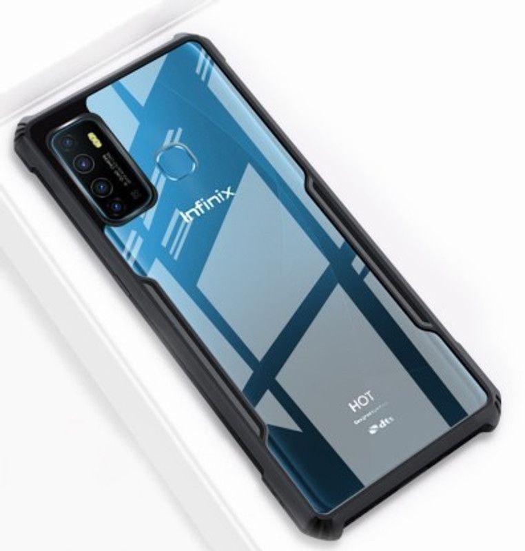Cermarise Back Cover for Infinix Hot 9  (Black, Camera Bump Protector, Pack of: 1)