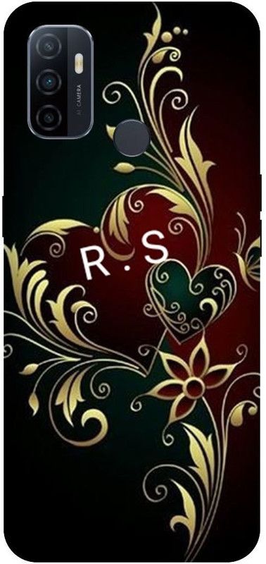 PHONE WALEY.COM Back Cover for OPPO A33 (4G) , CPH2137 ,RS, R LOVES, S NAME, RS Love Printed  (Black, Hard Case, Pack of: 1)