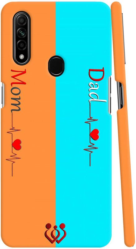 GS PANDA COLLECTIONS Back Cover for OPPO A31  (Blue, Orange, Pack of: 1)
