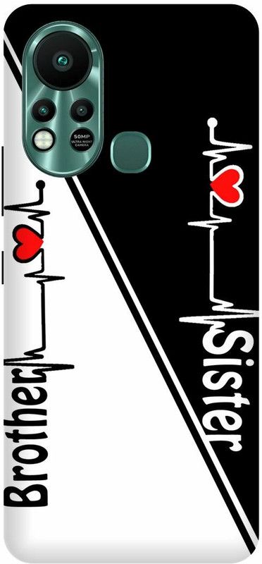 JUGGA Back Cover for Infinix Hot 11S, X6812, BROTHER, SISTER, BHAI, BAHAN, LOVE  (Black, Hard Case, Pack of: 1)