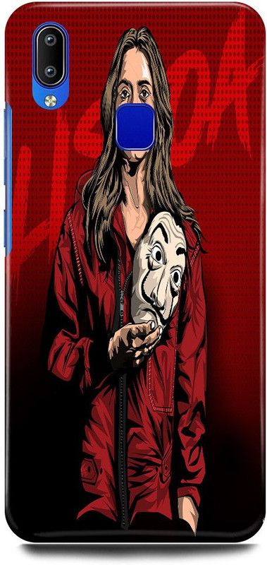 JUGGA Back Cover for Vivo Y95, 1807, LISBOA, MONEY, HEIST, ACTRESS  (Red, Hard Case)