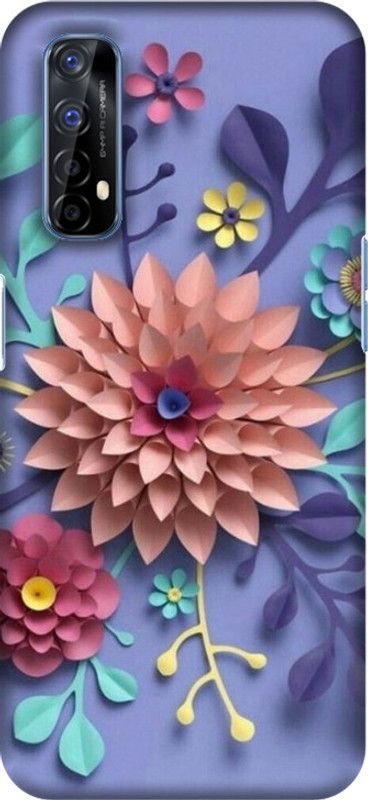 PNBEE Back Cover for Realme 7, RMX2151, RMX2163 - 3D Flower Print  (Multicolor, Hard Case)