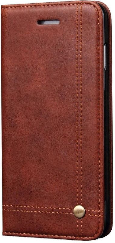 Pirum Book Cover for Apple iPhone 6 Plus / iPhone 6s Plus (5.5 Inch)  (Brown, Magnetic Case, Pack of: 1)