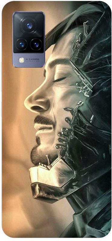 Zaplab Back Cover for ViVO V21 5G, V2050 Iron Man Avenger Printed Back Cover  (Multicolor, Hard Case, Pack of: 1)