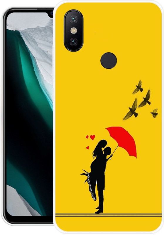 vaidik Back Cover for Mi A2  (Yellow, Dual Protection, Silicon, Pack of: 1)