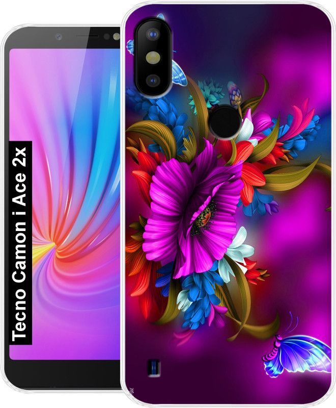 Cooldone Back Cover for Tecno Camon I Ace 2x Cases & Cover  (Multicolor, Grip Case, Silicon, Pack of: 1)