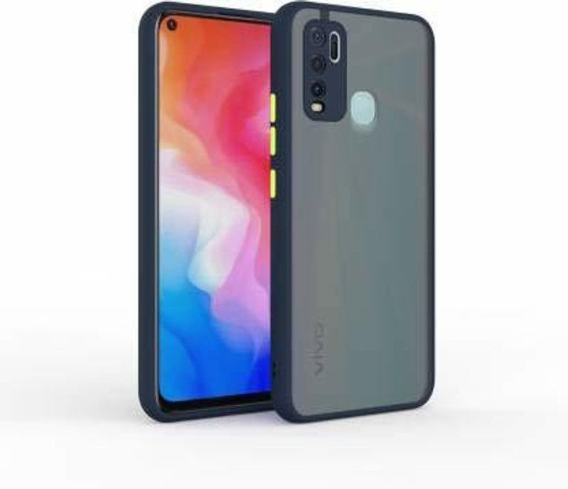 YOCOLOURS Back Cover for Vivo Y50  (Blue, Pack of: 1)
