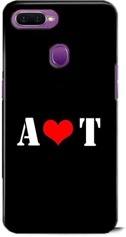 Afterglow Back Cover for Oppo A5s A T, A LOVES T, NAME, LETTER, ALPHABET, AT LOVE, HART  (Multicolor, Shock Proof, Pack of: 1)