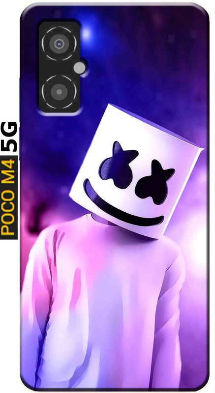 stroxy Back Cover for Poco M4 5G 2630  (Multicolor, Flexible, Silicon, Pack of: 1)