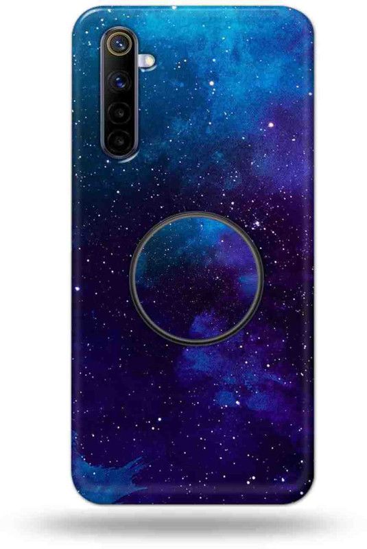 NDCOM Back Cover for Realme 6 Pro  (Blue, Cases with Holder, Pack of: 1)