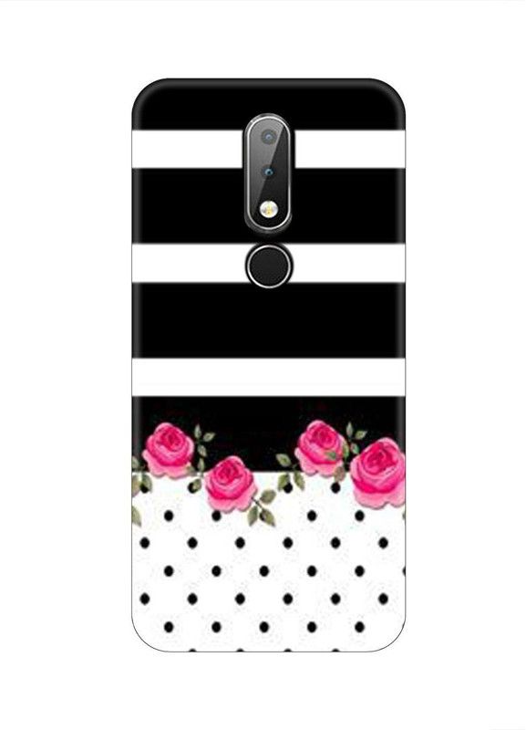 Smutty Back Cover for Nokia 6.1 Plus, TA-1099, TA-1103, TA-1083 - Rose Pattern Print  (Multicolor, Hard Case, Pack of: 1)