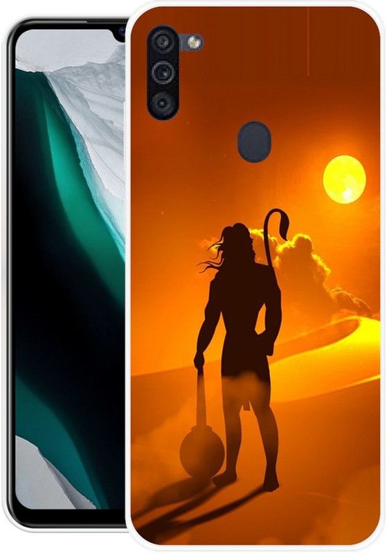 BLUEZAP Back Cover for Samsung Galaxy M11  (Orange, Grip Case, Silicon, Pack of: 1)