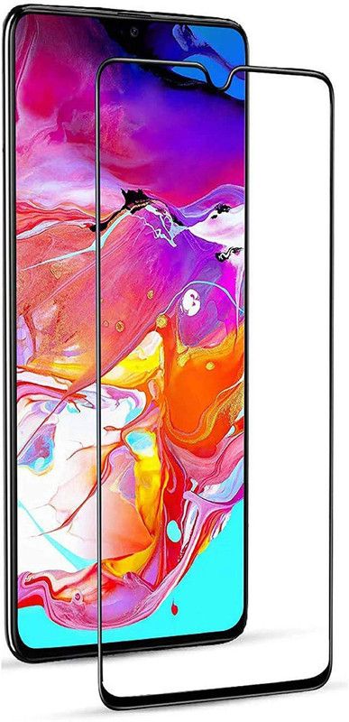 king guard Edge To Edge Tempered Glass for Samsung A70s  (Pack of 1)