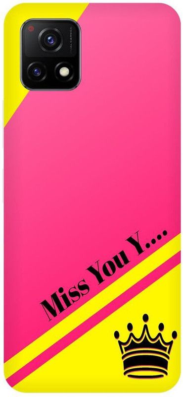 Bluvver Back Cover for Vivo Y72 5G, V2060, Printed Miss you Y Letter Back Cover  (Multicolor, Hard Case, Pack of: 1)