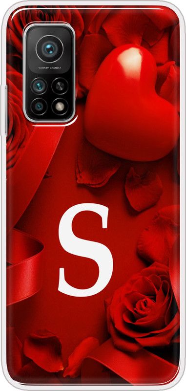 Hansviprint Back Cover for Mi 10T 5G  (Red, Grip Case, Silicon, Pack of: 1)