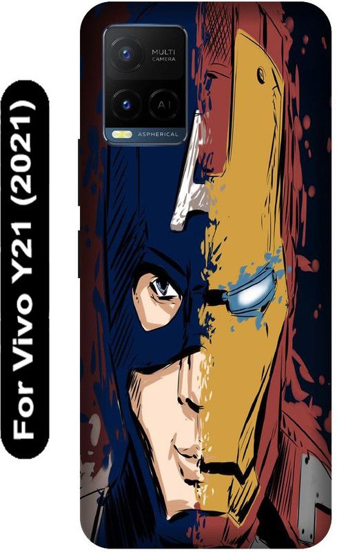 SSMORYA Back Cover for Vivo Y21 2021, Vivo V2111, Batman Printed  (Multicolor, Hard Case, Pack of: 1)