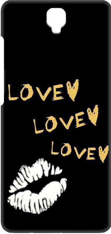 Smutty Back Cover for Infinix Note 4 - Love Word Print  (Multicolor, Hard Case, Pack of: 1)