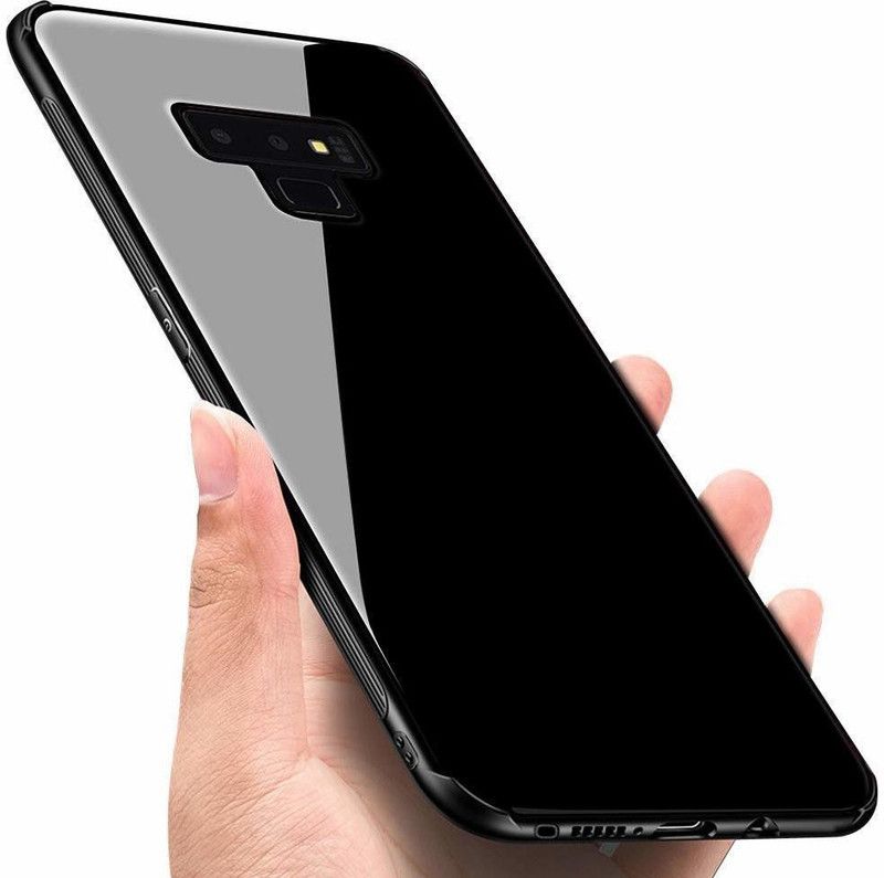 Yebhi Online Back Cover for Samsung Galaxy Note 9 |Premium Quality Glass| Stunning Look| Slim Fit  (Black, Grip Case, Pack of: 1)