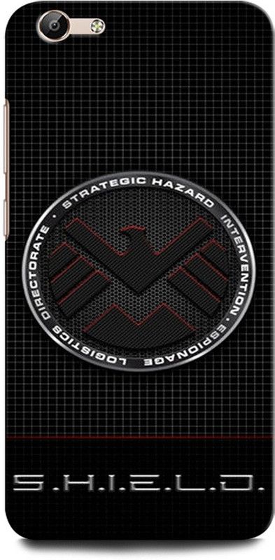 GRAFIQE Back Cover for Vivo Y66/ Vivo Y67 1609 SHIELD LOGO, LOGO, CAPTAIN AMERICA, MARVEL  (Multicolor, Shock Proof, Pack of: 1)