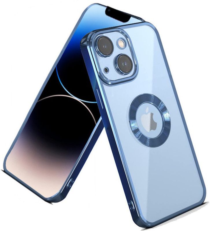 GROOZ Back Cover for Apple iPhone 14 Plus  (Blue, Ring Case, Pack of: 1)