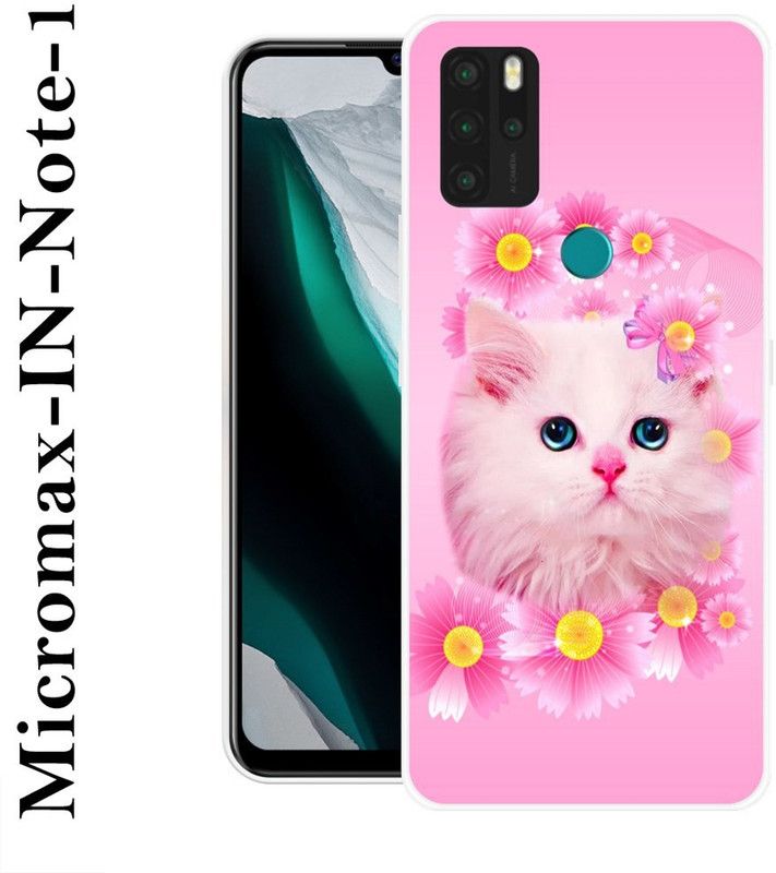 REALKING Back Cover for Micromax in Note 1  (Pink, Silicon)