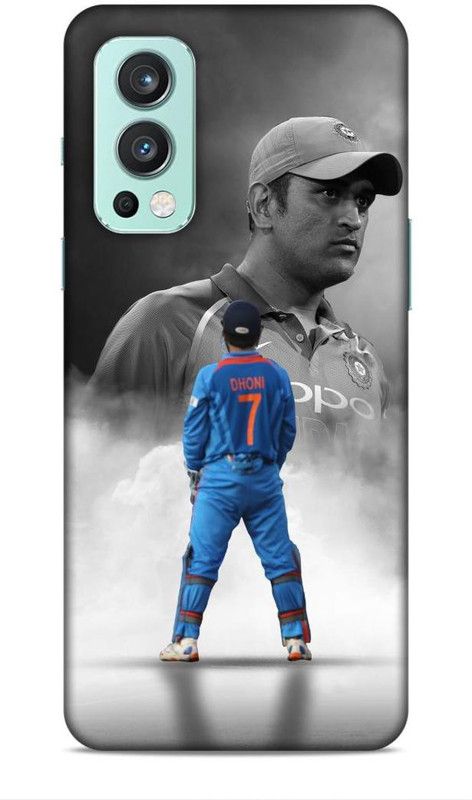 zingcart Back Cover for OnePlus Nord 2, Dhoni Stylish Wicket Keeping Printed Back Cover Case  (Multicolor, Hard Case, Pack of: 1)