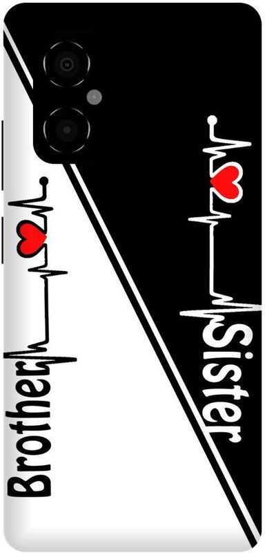 play fast Back Cover for POCO M4 5G, MZB0BRWIN, BROTHER, SISTER, BHAI, BAHAN, LOVE  (Black, Hard Case, Pack of: 1)