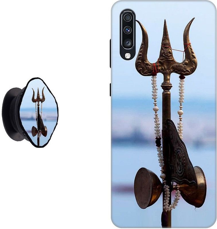 My Swag Back Cover for Samsung Galaxy A70s  (Blue, Brown, Cases with Holder, Pack of: 2)