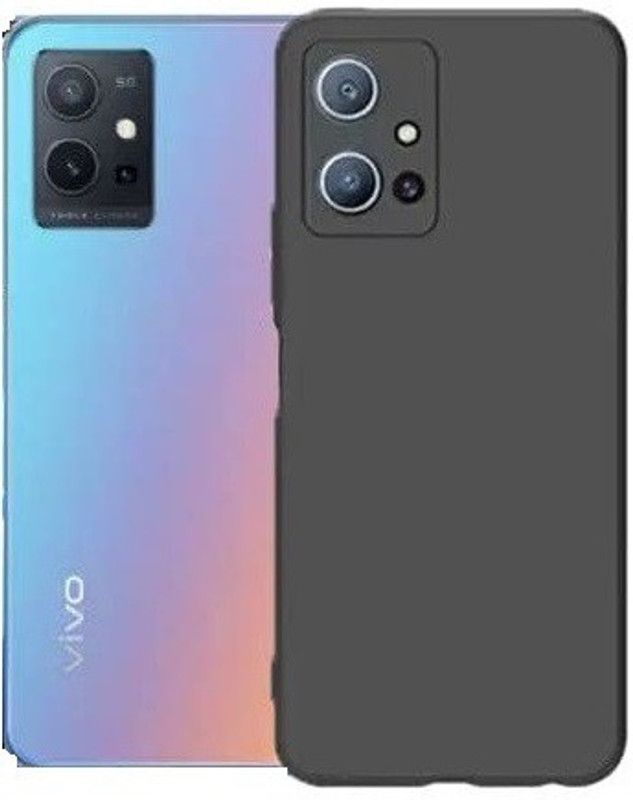 LIKEDESIGN Back Cover for Vivo Y75 5G  (Black, Shock Proof, Pack of: 1)