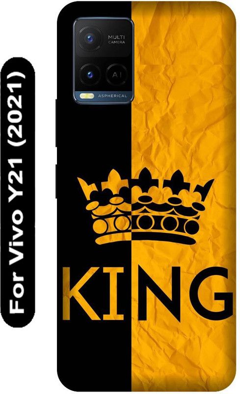 SSMORYA Back Cover for Vivo Y21 2021, Vivo V2111, King Printed  (Multicolor, Hard Case, Pack of: 1)