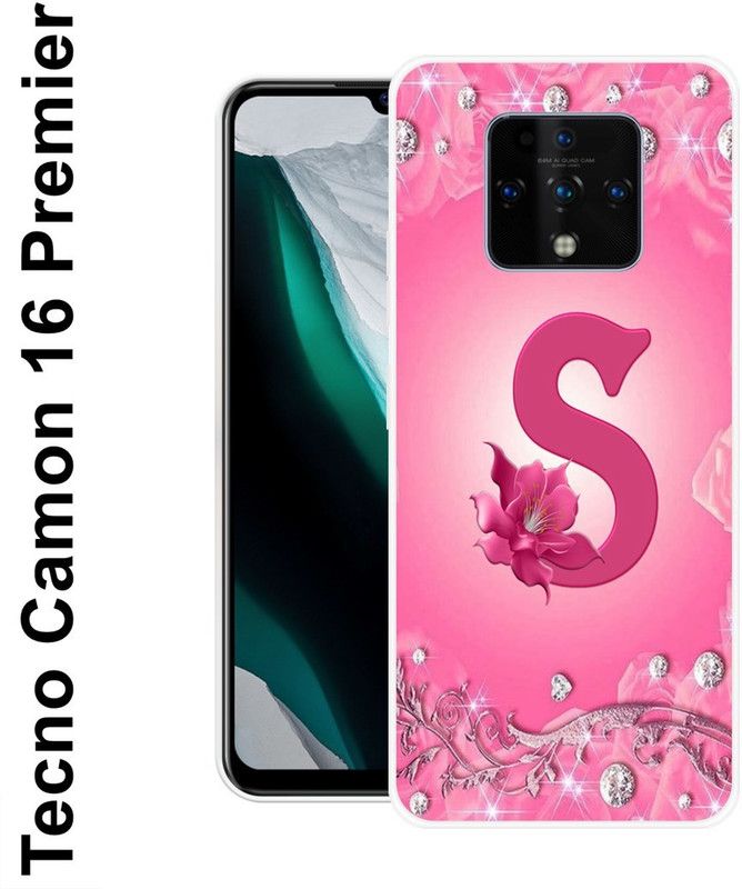 JATLAND Back Cover for Tecno Camon 16 Premier  (Pink, White, Silicon)