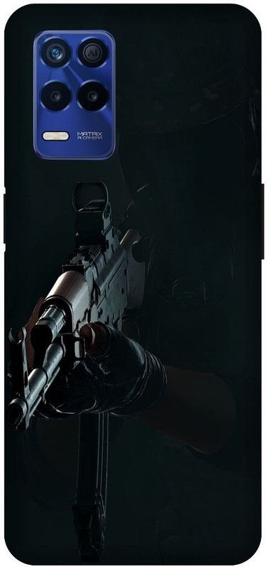Bluvver Back Cover for Realme 8s 5G , RMX3381, Printed Army Gun Rifle Back Cover  (Multicolor, Hard Case, Pack of: 1)
