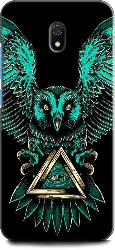 Wall Art Back Cover for Redmi 8A OWL, FUNNY OWL, NIGHT WATCH, ABEJ, BEOGRAD, TRIPPY  (Multicolor, Dual Protection, Pack of: 1)