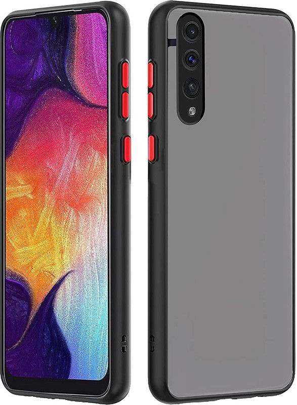 PRK HUB Back Cover for SAMSUNG GALAXY A50  (Black, Matte Finish)