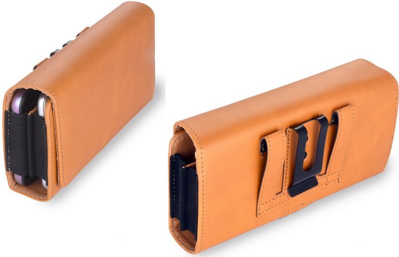 HITFIT Pouch for Tecno Pova 2 / Tecno Camon 17 Pro / Tecno Camon 17P  (Brown, Dual Protection, Pack of: 1)