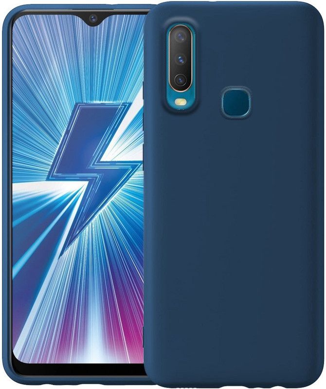 Genron Back Cover for Vivo Y17  (Blue, Shock Proof, Pack of: 1)