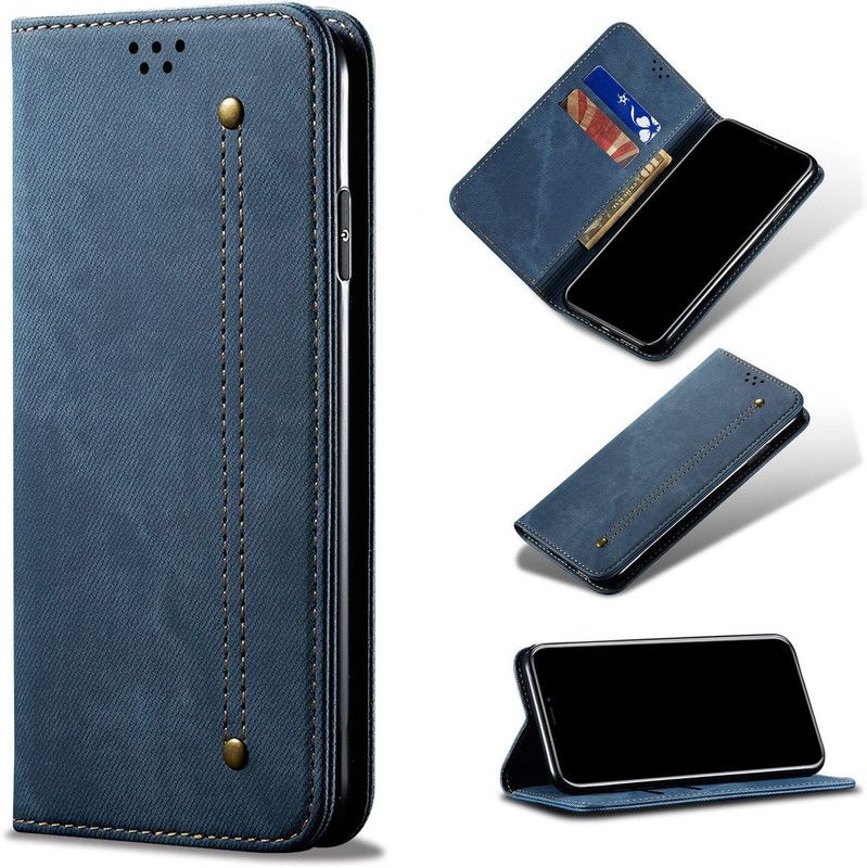 HEAVY DUTY Wallet Case Cover for iQOO 7 Legend (5G)  (Blue, Magnetic Case, Pack of: 1)