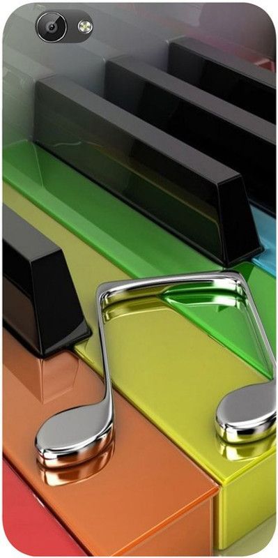 Skyhawk Back Cover for Vivo Y66 Multicolor Piano Musical Code  (Multicolor, Waterproof, Silicon, Pack of: 1)