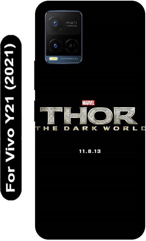 SSMORYA Back Cover for Vivo Y21 2021, Vivo V2111, Thor Hammer Printed  (Multicolor, Hard Case, Pack of: 1)