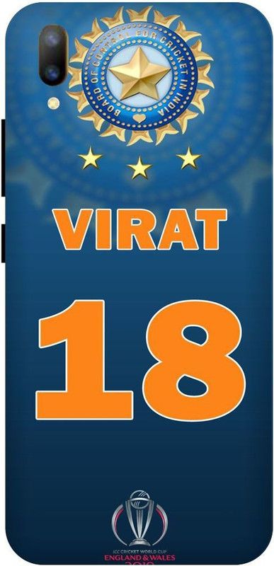 PICHKU Back Cover for Vivo V11 Pro  (Blue, Orange, Hard Case, Pack of: 1)