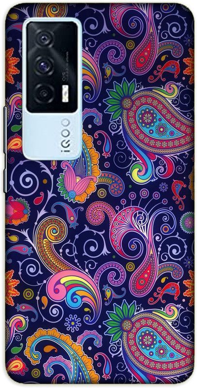 iprinto Back Cover for iQOO 7, iQOO 7 5G Patterns Back Cover  (Multicolor, Hard Case, Pack of: 1)