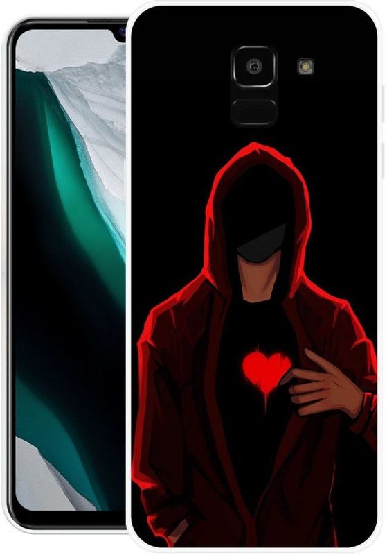 Chahar Back Cover for Samsung Galaxy J6, Samsung Galaxy On6  (Black, Grip Case, Silicon, Pack of: 1)