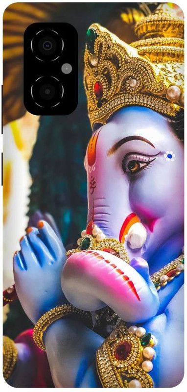 play fast Back Cover for POCO M4 5G, MZB0BRWIN, GANESH, JI, GANPATI, GAJANAND, BAPPA, MORIA  (Blue, Hard Case, Pack of: 1)