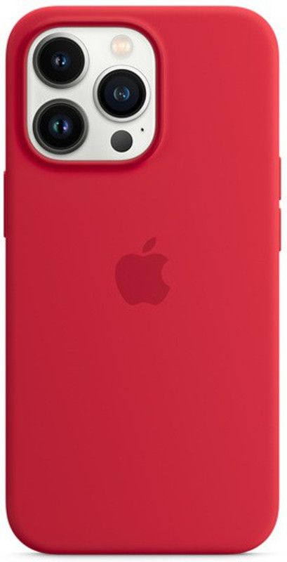YARE Store Back Cover for Apple iPhone 13 Pro  (Red, Anti-radiation, Silicon)