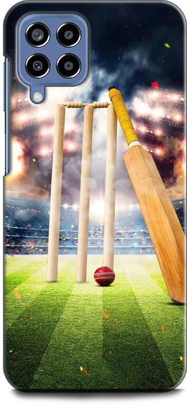 INDICRAFT Back Cover for SAMSUNG Galaxy M53 5G CRICKET, BAT BALL, SPORTS  (Multicolor, Shock Proof, Pack of: 1)