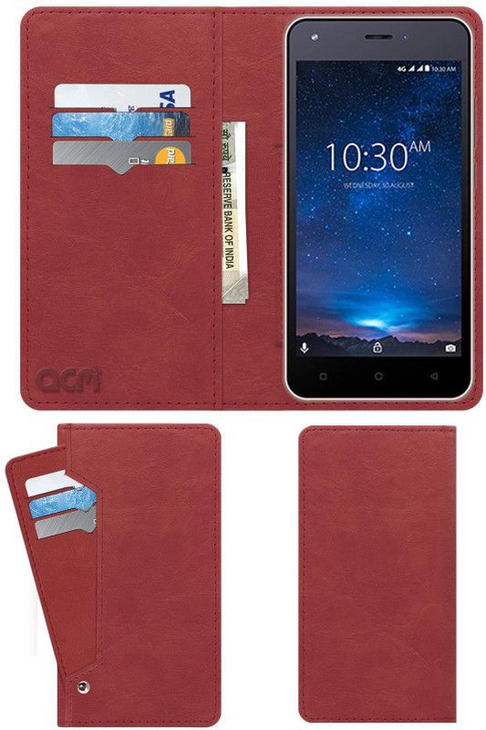 ACM Flip Cover for Karbonn Titanium Jumbo  (Pink, Cases with Holder, Pack of: 1)