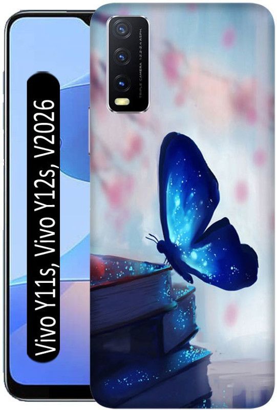 LEEMARA Back Cover for Vivo Y11s  (Blue, Pack of: 1)